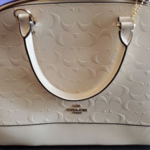 Coach hardshell purse. Off white.